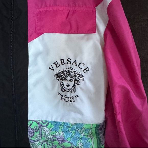 Authentic Versace Pink and White Jacket with Multicolor Accents - Picture 2 of 10